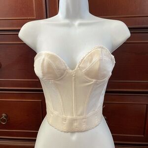 80s vintage ivory corset